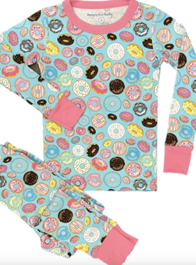 Magnolia Baby Donut Delight Long Pajamas LAST ONE 12-18 MONTH