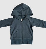 Baby Sprouts Hooded Jacket-Dark Slate