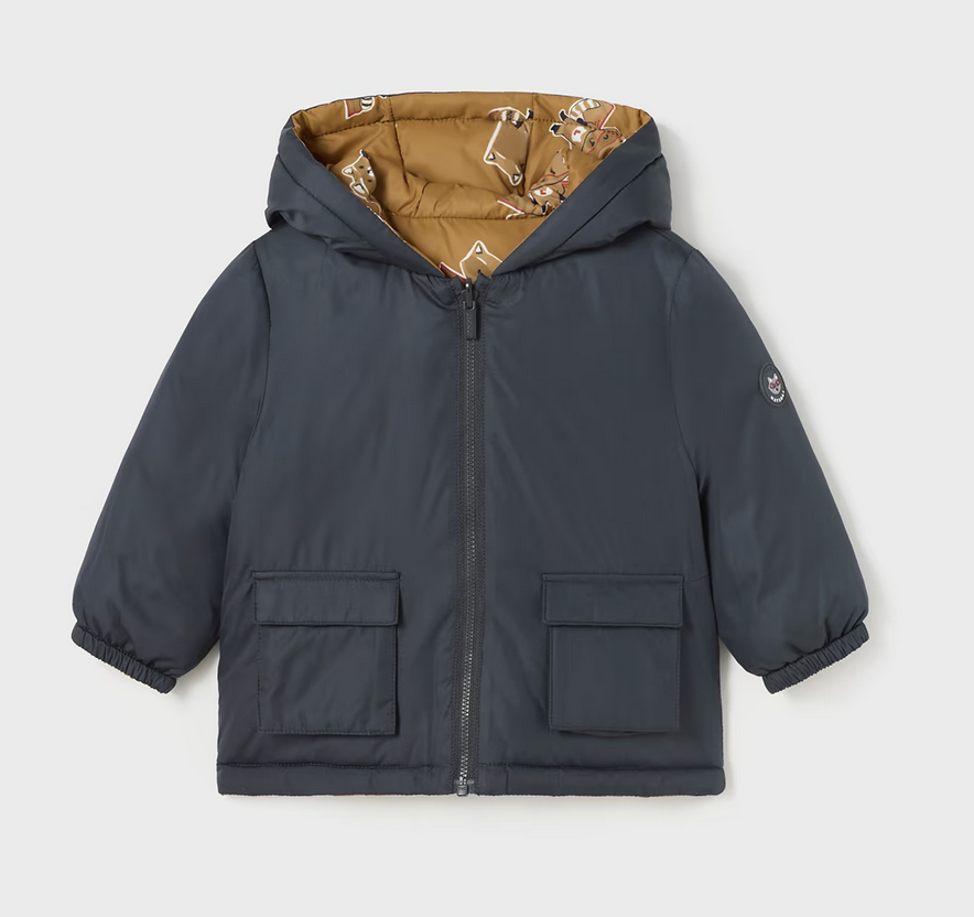 Mayoral 2441 16 Reversible jacket-Peanut