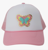 Chenille Butterfly Trucker Hat