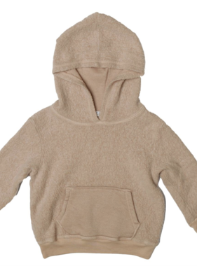 Cozii REVERSIBLE  L/S HOODED PULLOVER-Beige