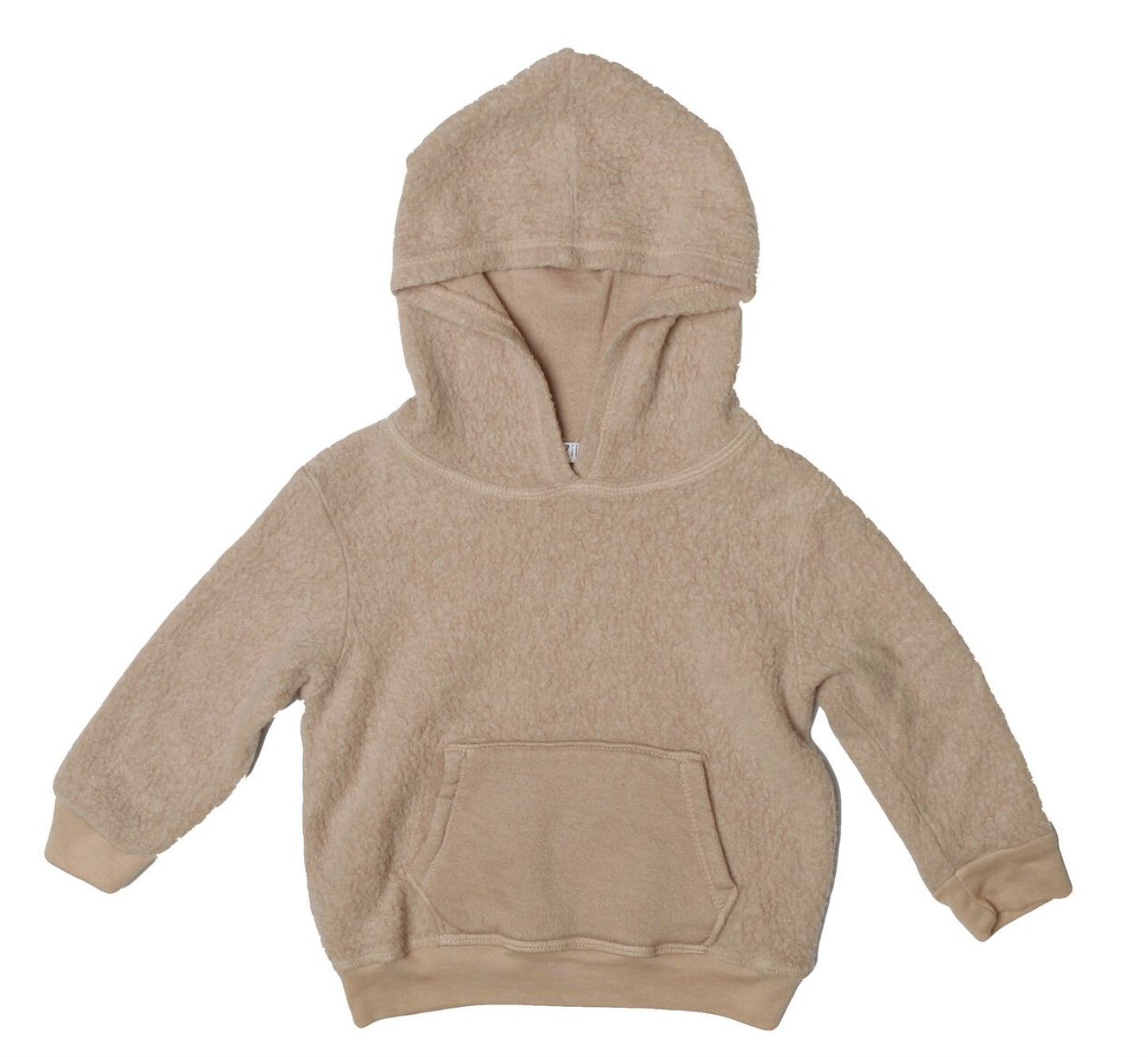 Cozii REVERSIBLE  L/S HOODED PULLOVER-Beige