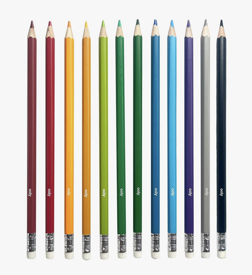 Ooly Un-Mistake-Ables! Erasable Colored Pencils- (Set of 12) 128-181
