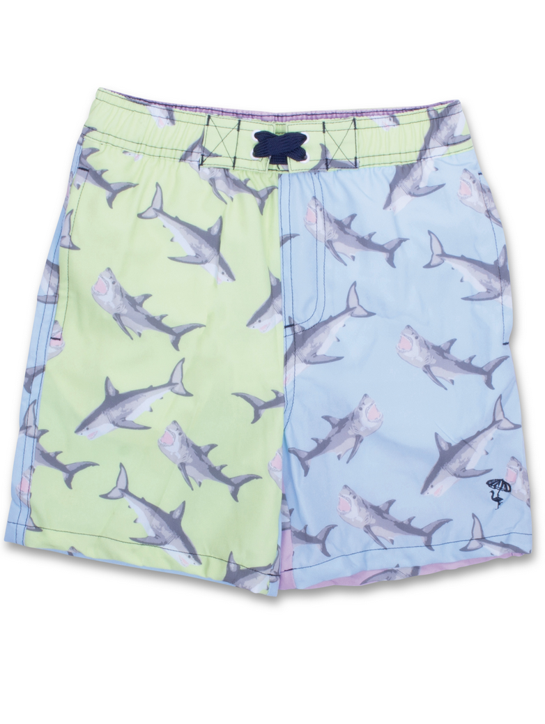Shade Critters Boys WaterTrunks-Block Shark