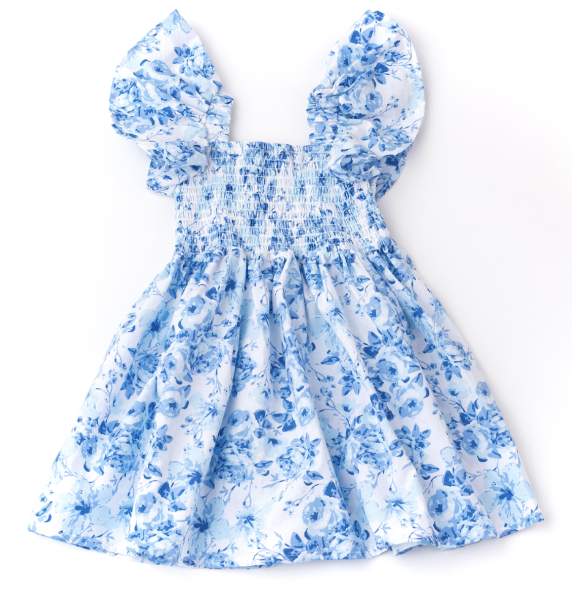 Shade Critters Smockd Cotton Dress-Hibiscus Rose