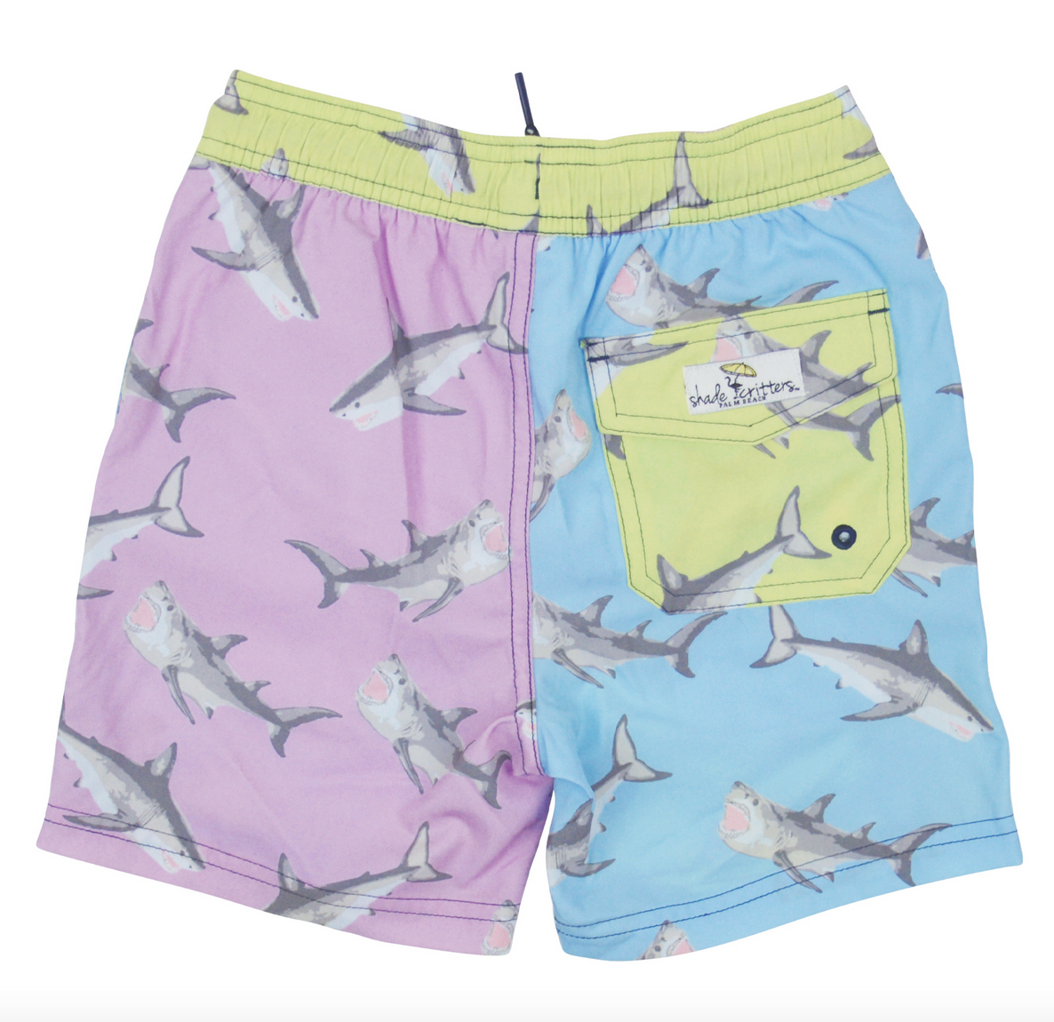 Shade Critters Boys WaterTrunks-Block Shark