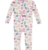 Kickee Pants Convertible Sleeper Zipper Natural Chinese Zodiac