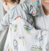 Coco Moon Surf Report Muslin Swaddle Blanket