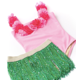 Shade Critters Hula 1pc Floral & Skirt - Lt Pink