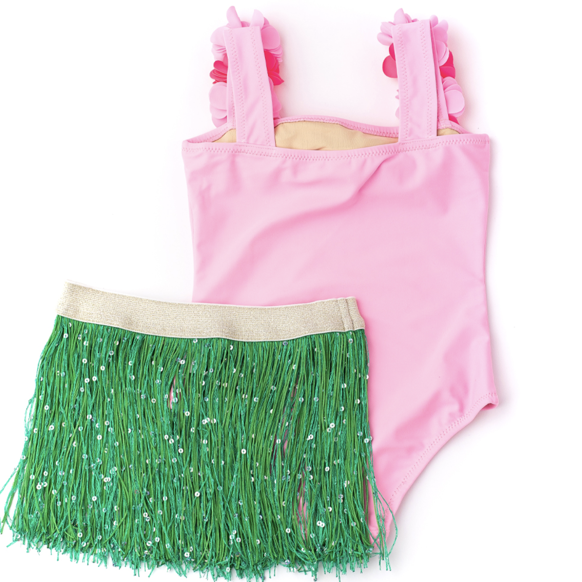 Shade Critters Hula 1pc Floral & Skirt - Lt Pink