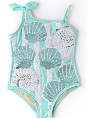 Flip Sequin 1pc - Mint Shell