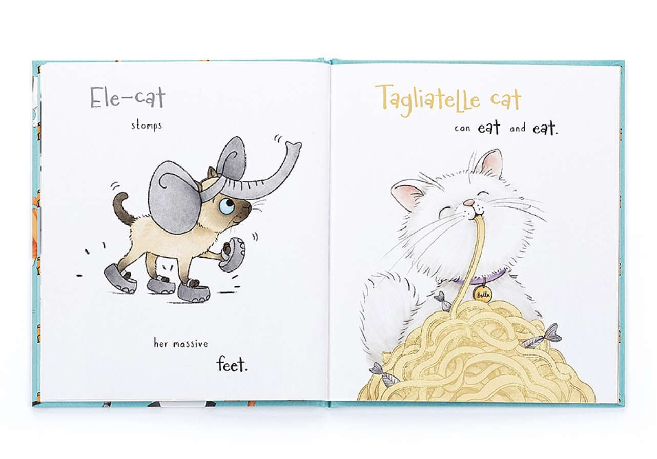 Jellycat All Kinds of Cats Book BK4CATS