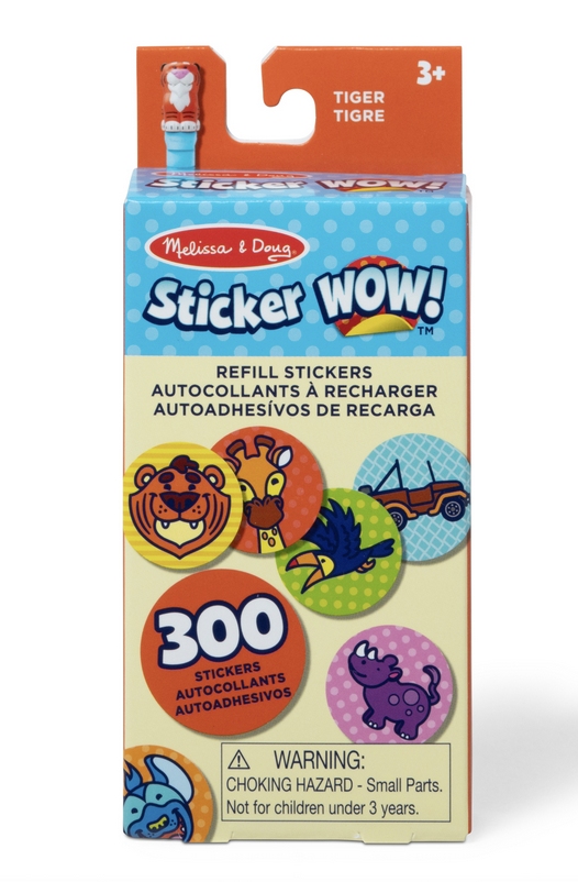 Melissa & Doug Sticker WOW! Refill Stickers - Tiger (Stickers Only, 300+)