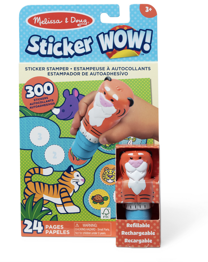 Melissa & Doug Sticker WOW! Activity Pad & Sticker Stamper - Tiger 32014
