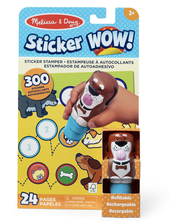 Melissa & Doug Sticker WOW! Activity Pad & Sticker Stamper - Dog 50324
