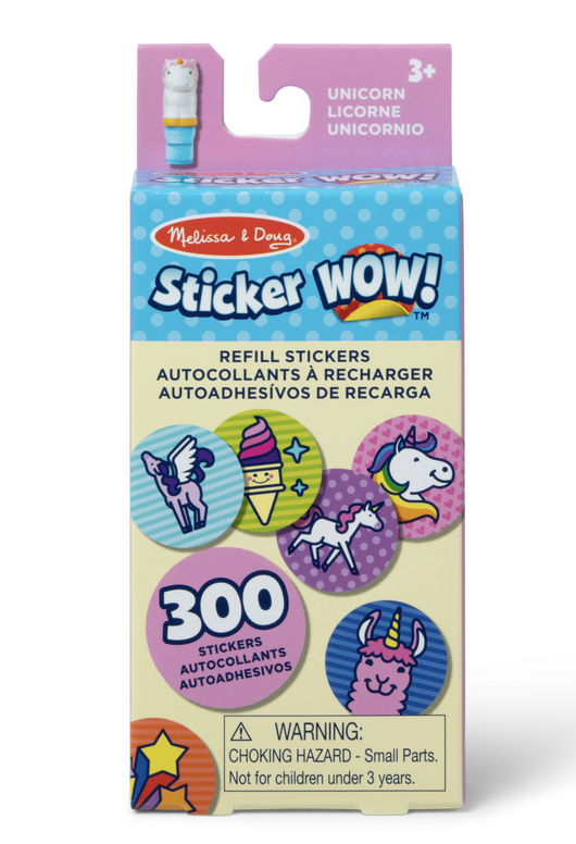Melissa & Doug Sticker WOW! Refill Stickers - Unicorn (Stickers Only, 300+)