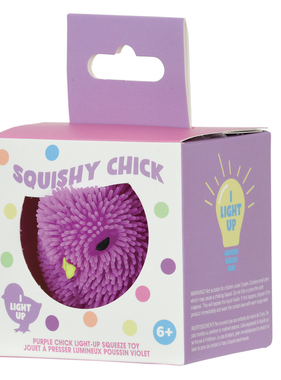 Iscream Purple Chick Light-Up Squeeze Toy