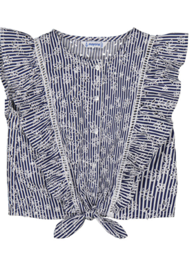 Mayoral 3179 23 Stripes Loose Shirt Ink