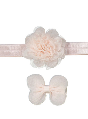 Mayoral 9727 34 Headband & clip set Nude