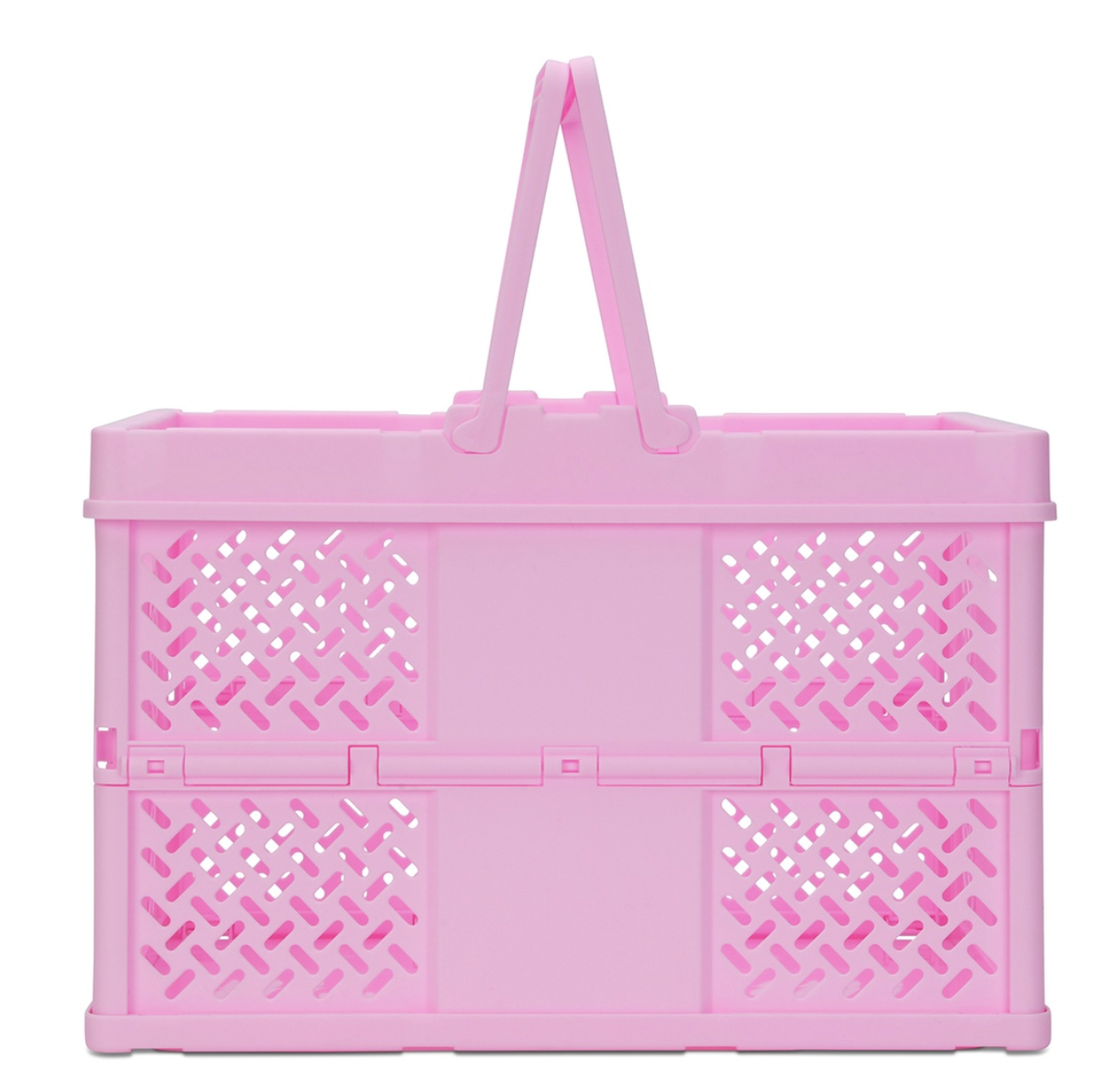 Iscream Large Pink Foldable Storage Crate