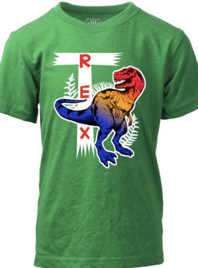 Wes And Willy T Rex S/S Tee Clover BLEND