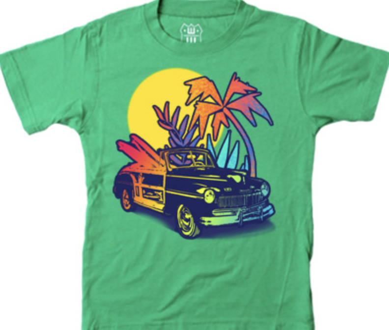 Wes And Willy Ombre Palm Tree SST Clover