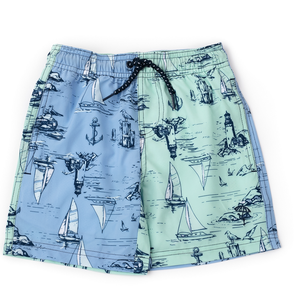 Shade Critters boys trunks - coastal colorblock