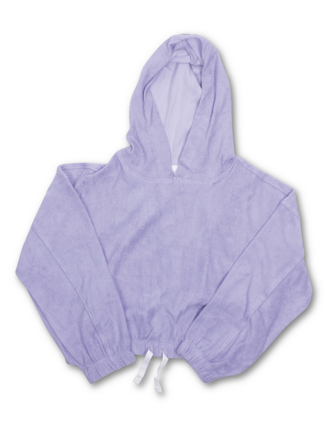 terry hoodie - purple