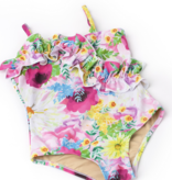 ruffle front 1pc - watercolor floral