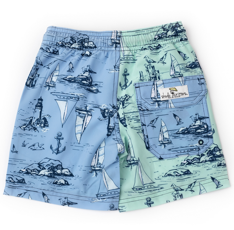 Shade Critters boys trunks - coastal colorblock