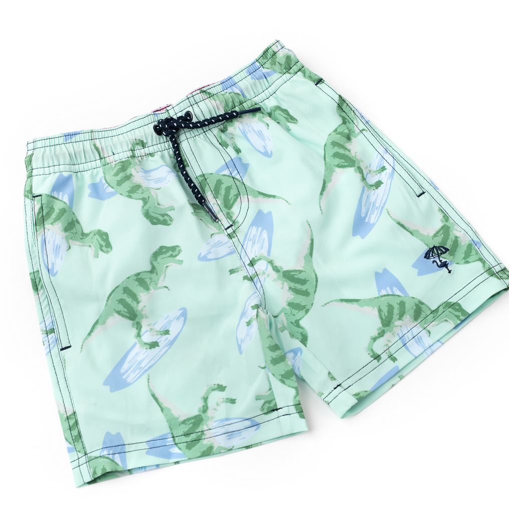 Shade Critters boys trunks - surfin dinos mint