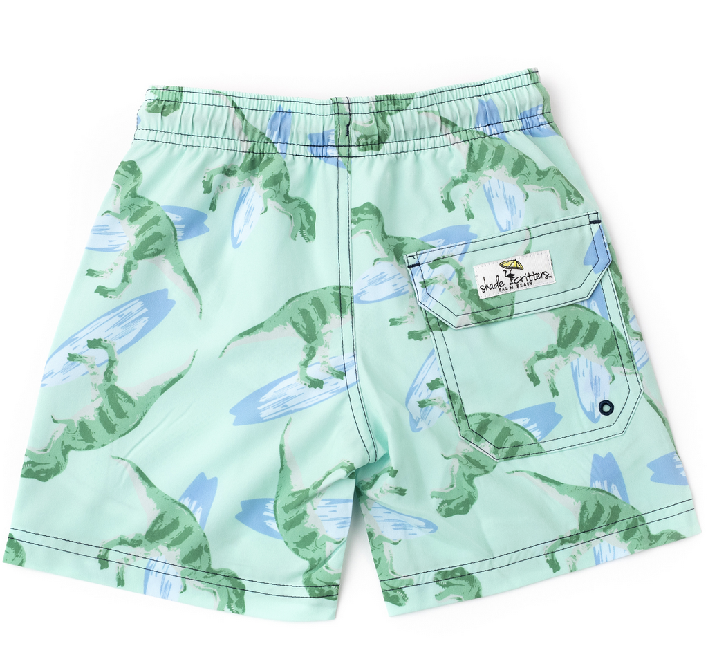 Shade Critters boys trunks - surfin dinos mint