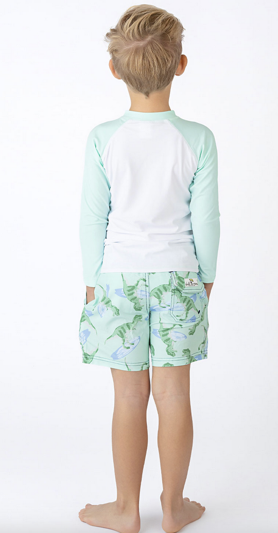 Shade Critters boys trunks - surfin dinos mint