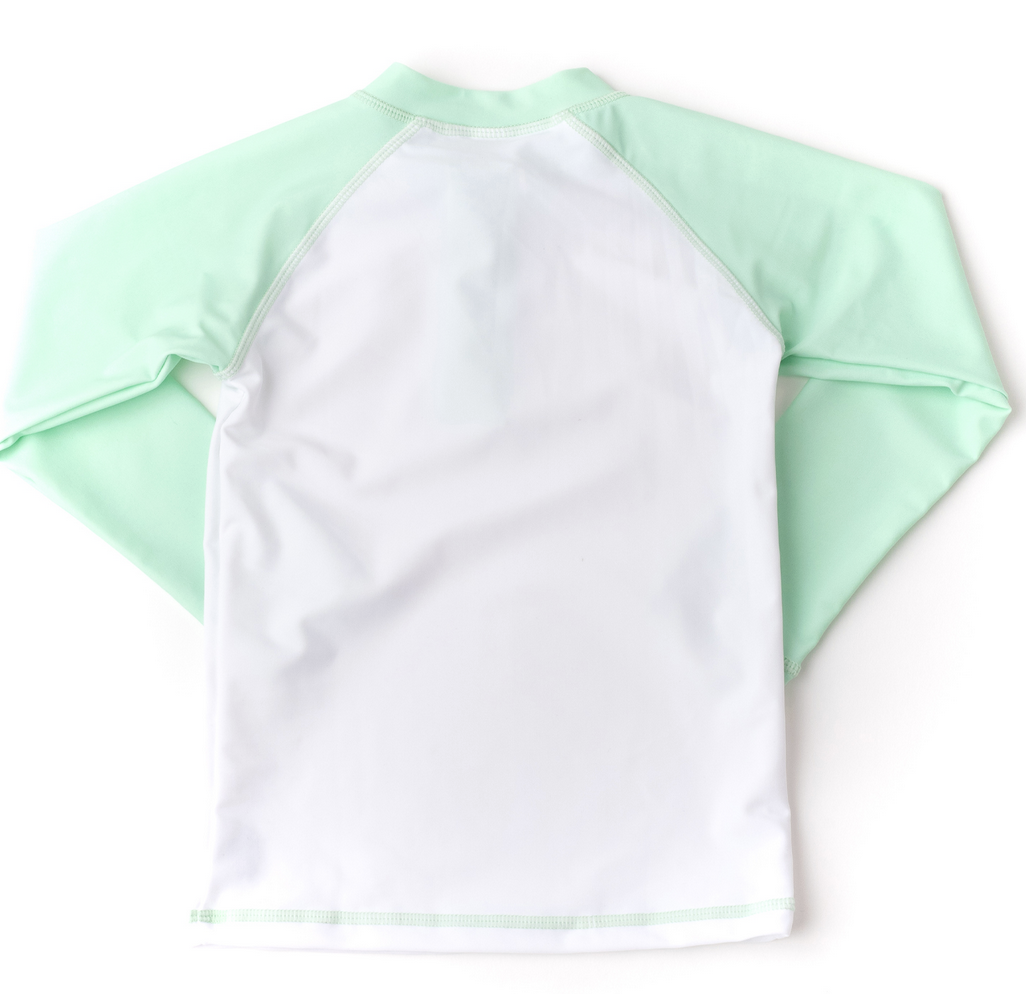 Shade Critters h2o appear rashguard - mint boats