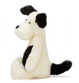 Jellycat Bashful Black & Cream Puppy Original (MED) BAS3BCP
