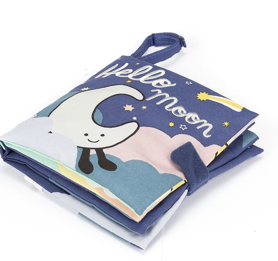Jellycat Hello Moon Fabric Book BB444HM