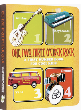 Laughing Elephant Books One, Two, Three O'clock, Rock:First Number Book - Children's