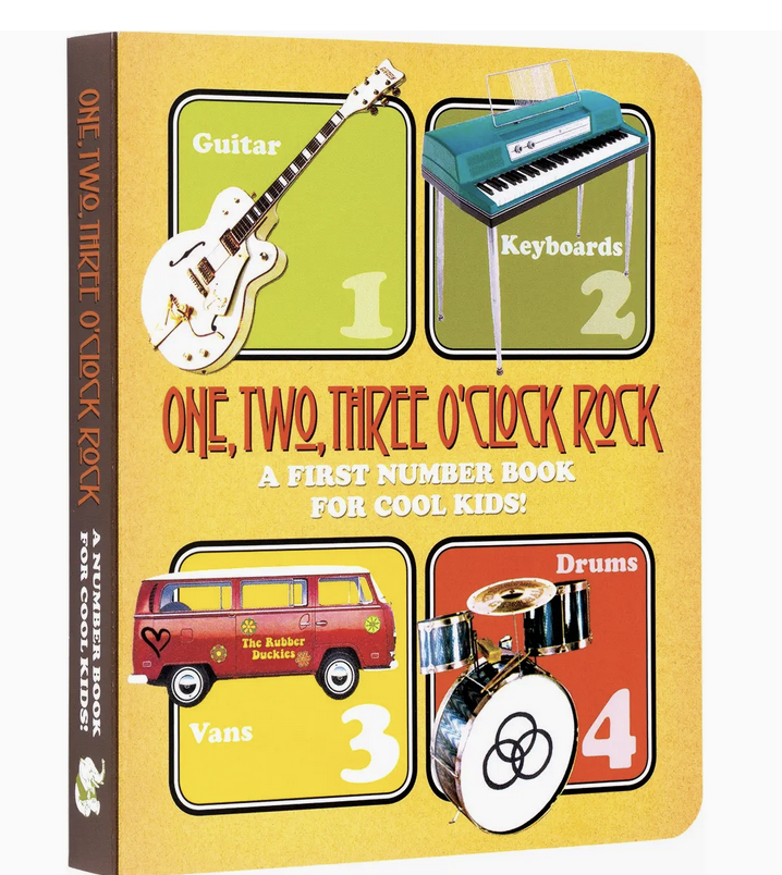 Laughing Elephant Books One, Two, Three O'clock, Rock:First Number Book - Children's