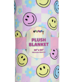 Iscream Happy Check Plush Blanket 780-4053