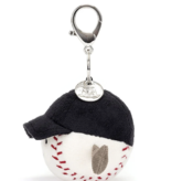 Jellycat Amuseables Sports Baseball Bag Charm AS4BSBC