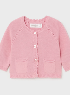 Mayoral 1376 14 Knit long cardigan Nectar LAST ONE 12 MONTH
