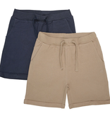 Minymo Sweat Shorts-2 pack Navy/Tan