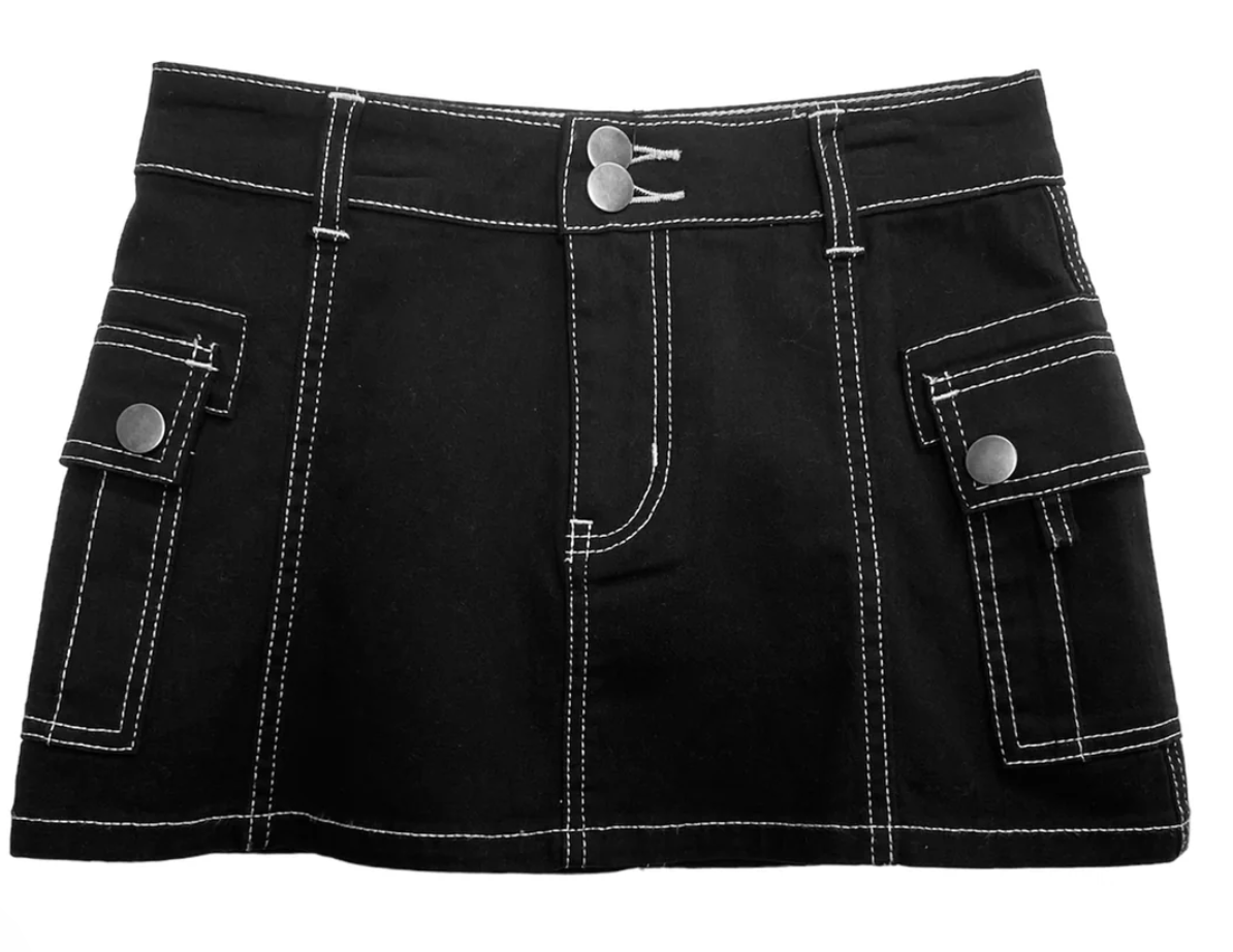 KatieJ NYC HARLEY SKIRT-BLACK