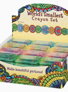 Toysmith 2-1/2" Mini Crayon Set, Travel Size