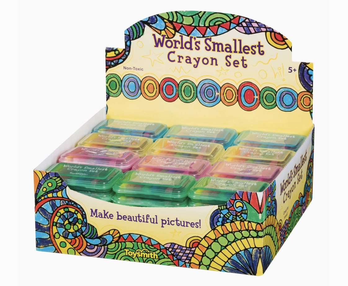 Toysmith 2-1/2" Mini Crayon Set, Travel Size