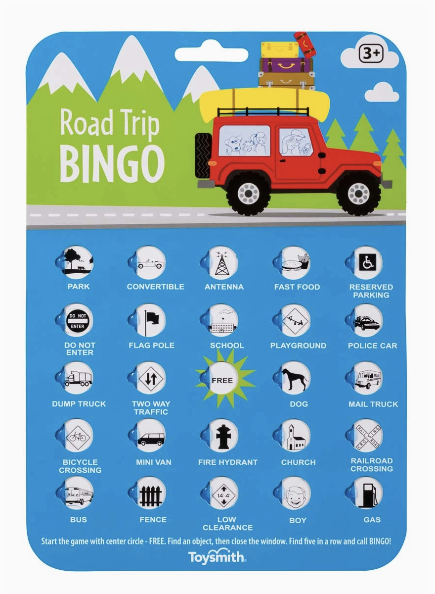Toysmith Road Trip Bingo, Travel Game
