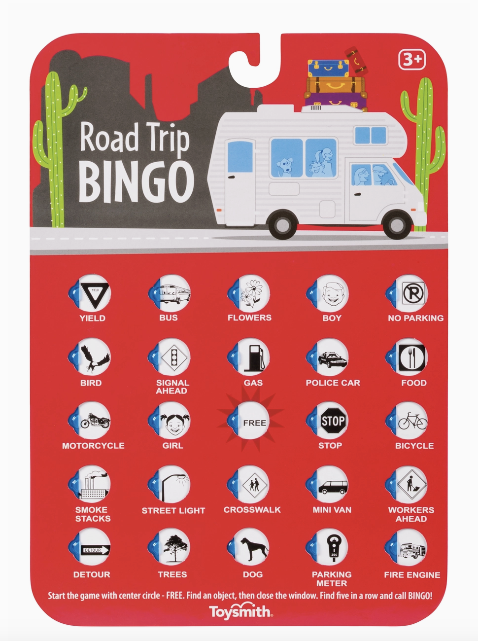Toysmith Road Trip Bingo, Travel Game