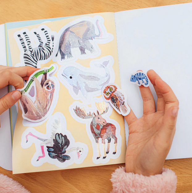 Wonderful Animals Shiny Sticker Book