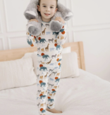 Kickee Pants L/S Pajama Set-Natural Just So Animals