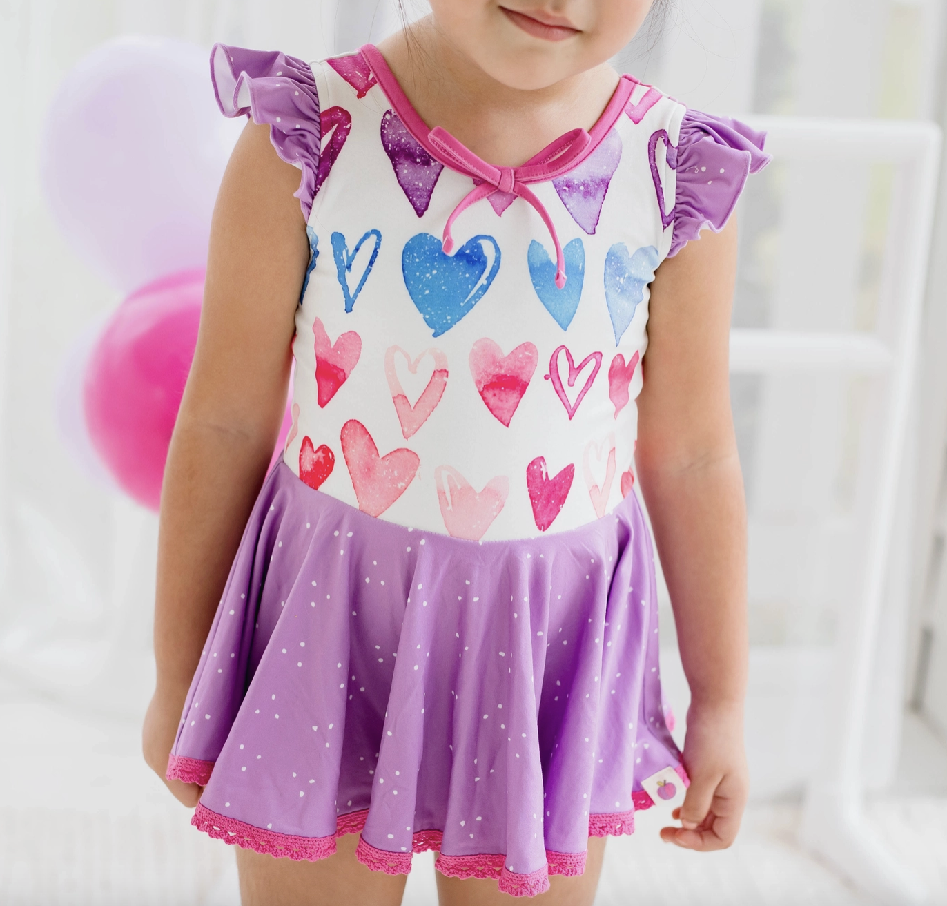 Cheeky Plum Farrah Leotard - Ombre Heart